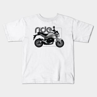 Ride grom bw Kids T-Shirt